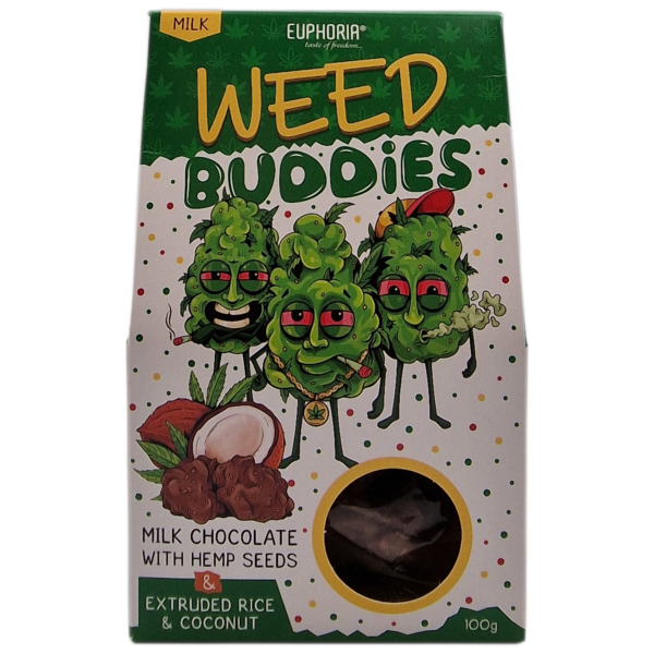 Czekoladki Weed Buddies Milk Chocolate 100g Euphoria
