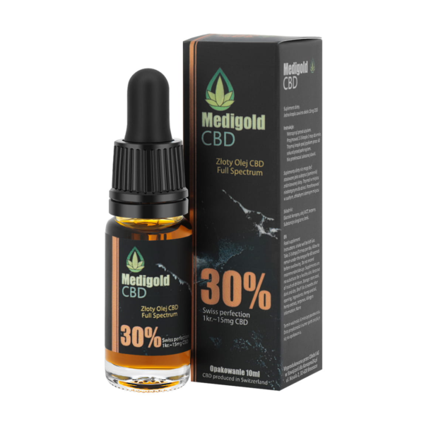 Olej konopny CBD 30% Medigold 10ml