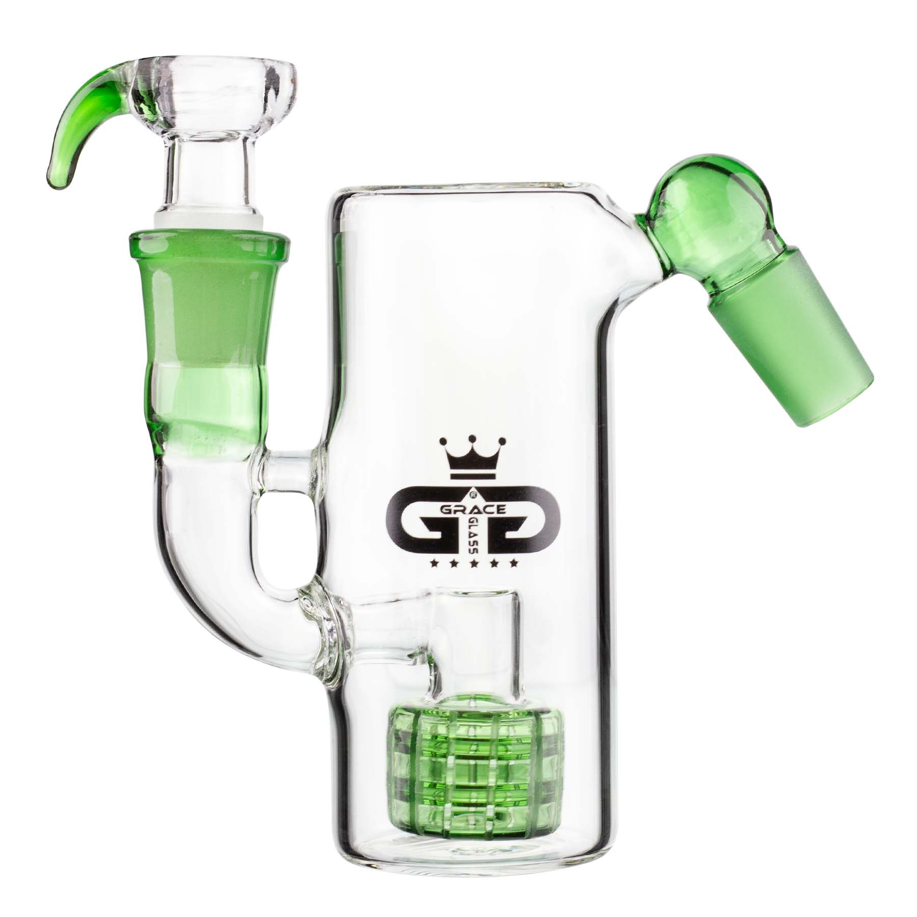 Szklana nasadka Precooler Grace Glass Round Green