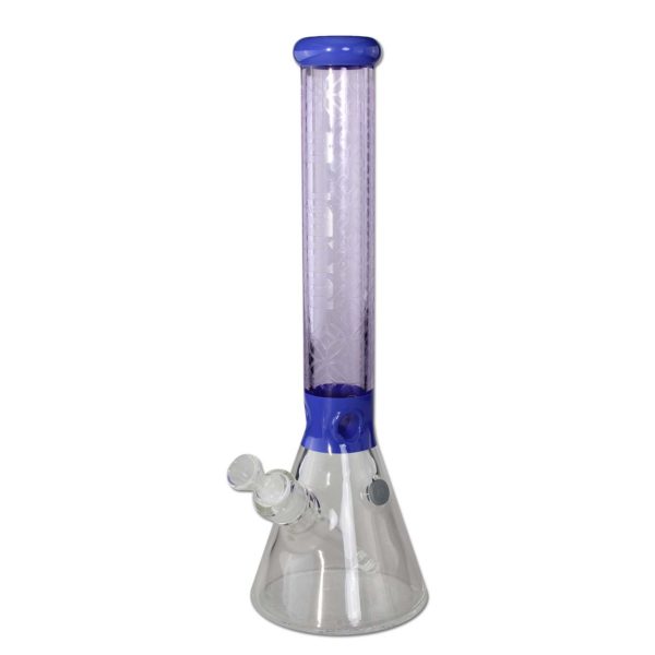 Bongo szklane lodowe Blaze Glass Sandblast Blue 41cm