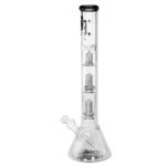 Bongo szklane lodowe Black Leaf Beaker Ice Bong Gray 47cm