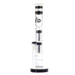 Bongo szklane lodowe Grace Glass Tower Black Barrel 45cm