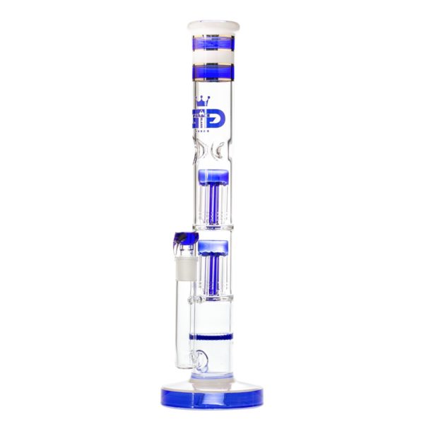 Bongo szklane lodowe Grace Glass Tower Blue Barrel 45cm