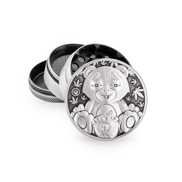 Młynek do ziół 420 Teddy FIRE-FLOW 50mm Silver