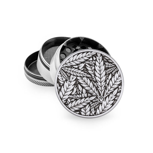 Młynek do ziół Leaves 33 FIRE-FLOW 50mm Silver