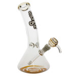 Bongo szklane lodowe Chongz Goosebump 30cm Gold