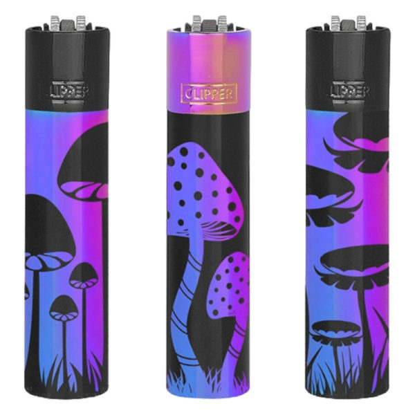 Zapalniczka metalowa Clipper Icy Mushrooms