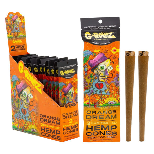 Owijki konopne G-Rollz Hemp Cones Orange Dream