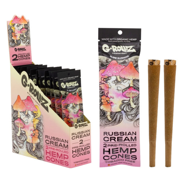 Owijki konopne G-Rollz Hemp Cones Russian Cream