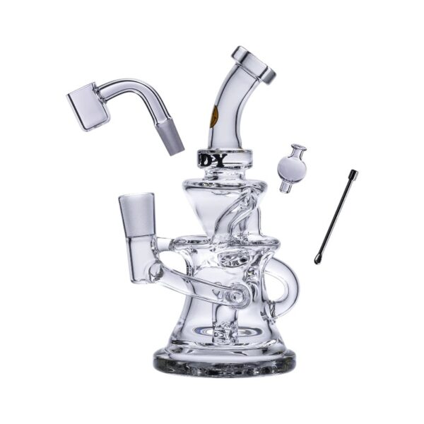 Bongo Goody Glass Miss Swiss Mini Dab Rig Clear 4-cz