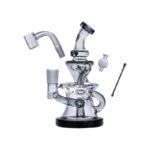 Bongo Goody Glass Miss Swiss Mini Dab Rig Smoke 4-cz