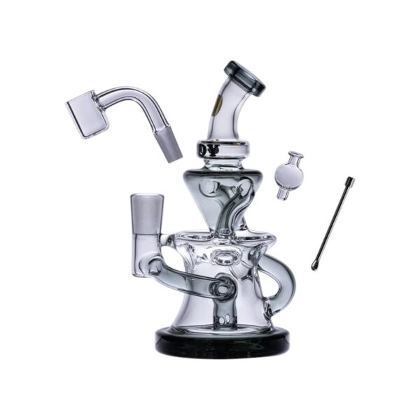 Bongo Goody Glass Miss Swiss Mini Dab Rig Smoke 4-cz