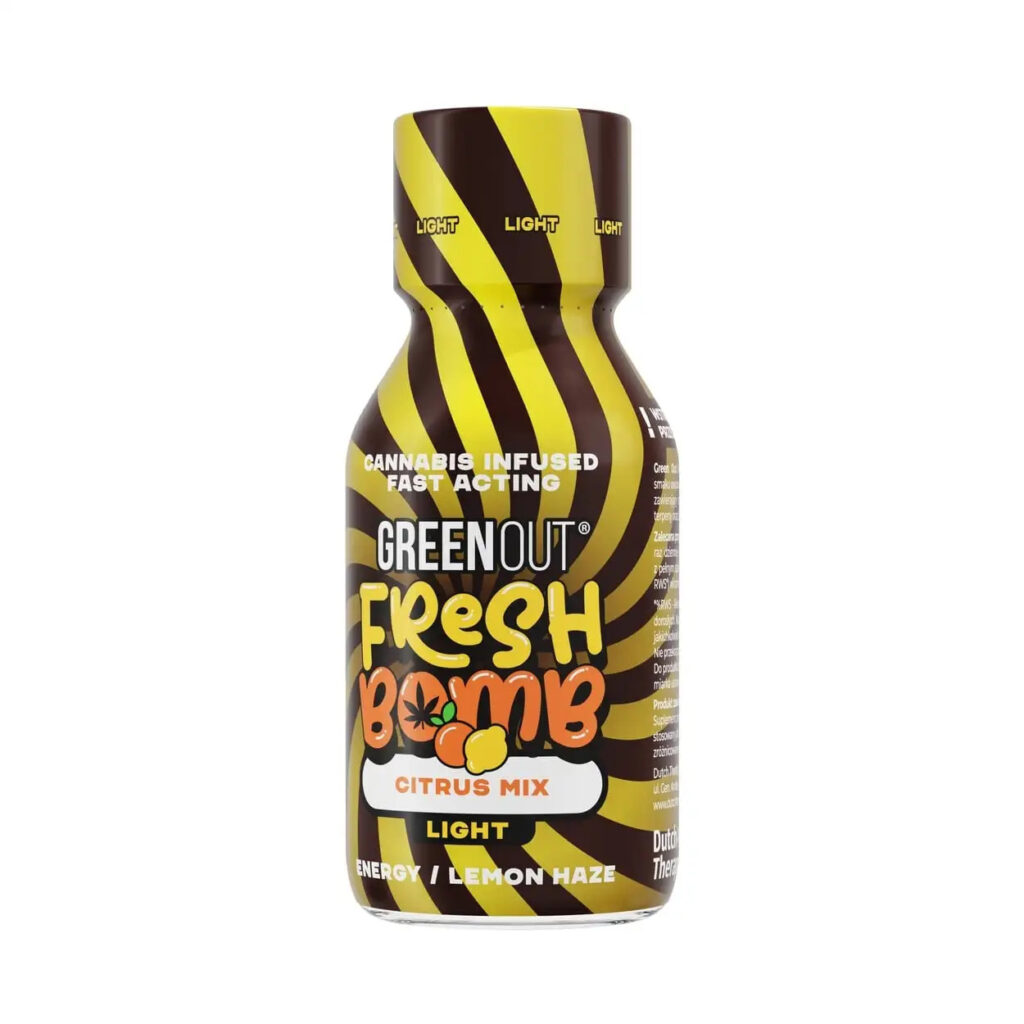 Shot konopny Green Out Fresh Bomb Citrus Mix 100ml Light
