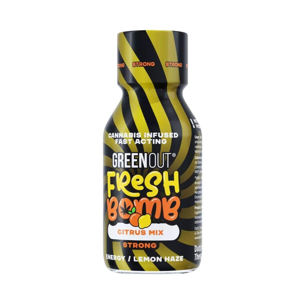 Shot konopny Green Out Fresh Bomb Citrus Mix 100ml Strong