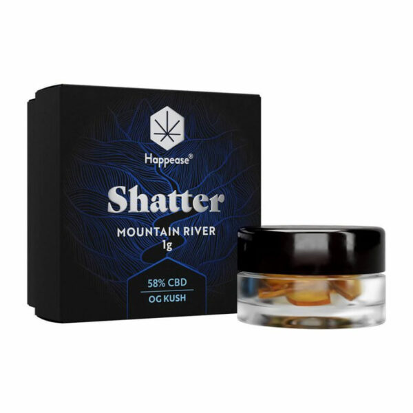 Ekstrakt Shatter Happease Mountain River 58% CBD 1g