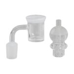 Banger kwarcowy Black Leaf z Carb Cap 14.5mm 90°