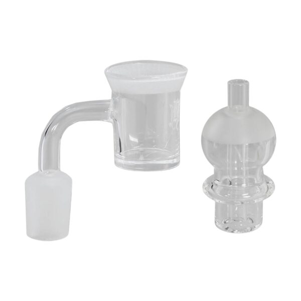 Banger kwarcowy Black Leaf z Carb Cap 14.5mm 90°
