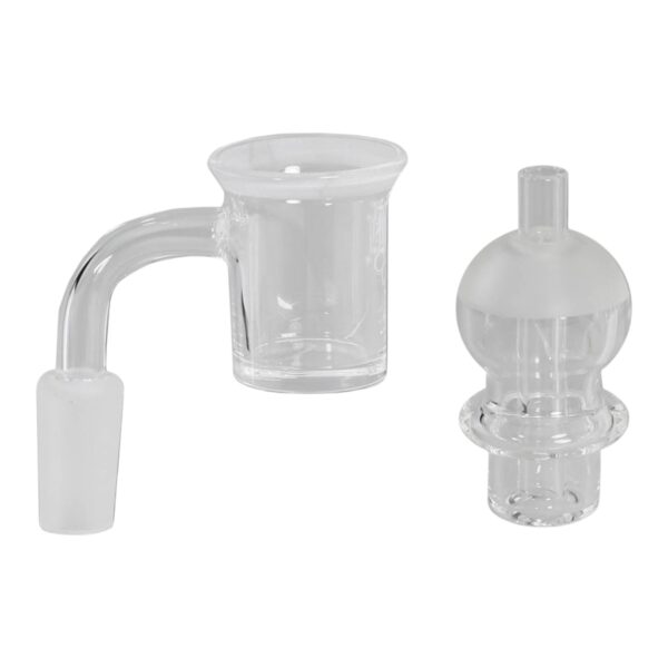 Banger kwarcowy Black Leaf z Carb Cap 18.8mm 90°