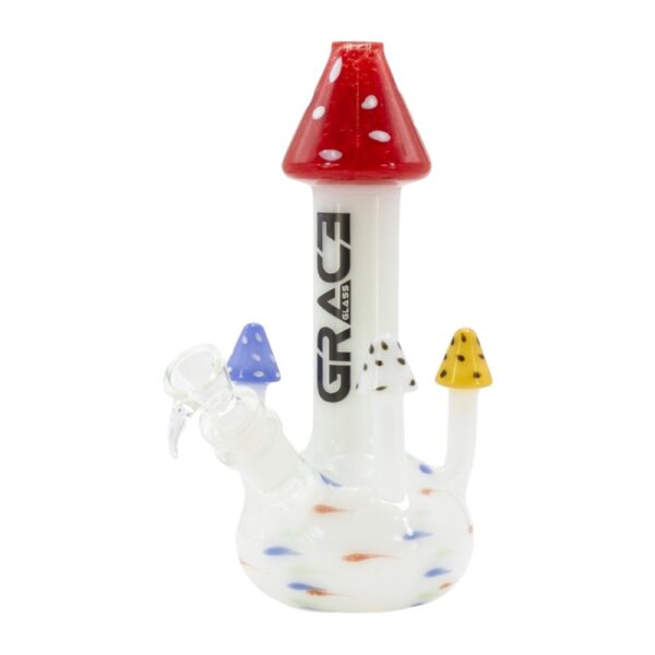 Bongo Grace Glass Magic Mushrooms 24,5cm Red Top
