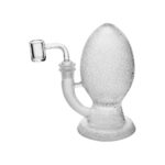 Bongo do dabu Black Leaf Mini Oil Bong EGG White