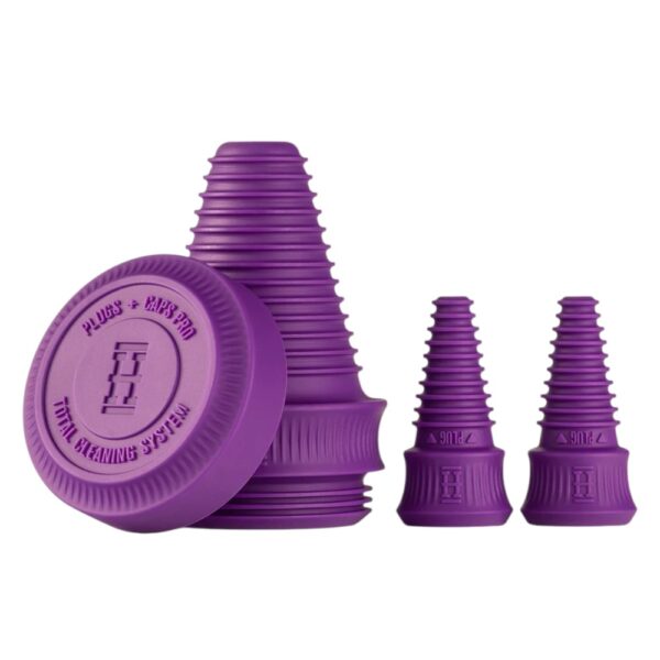 Zatyczki do bonga HEMPER Cleaning Plugs+Caps PRO Purple