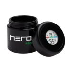 Szklany pojemnik bezzapachowy z higrometrem HERO PRO 100ml