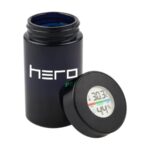 Szklany pojemnik bezzapachowy z higrometrem HERO PRO 150ml