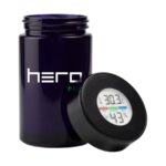 Szklany pojemnik bezzapachowy z higrometrem HERO PRO 150ml