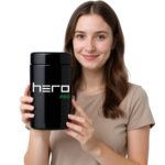 Szklany pojemnik bezzapachowy z higrometrem HERO PRO 2000ml