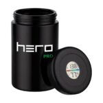 Szklany pojemnik bezzapachowy z higrometrem HERO PRO 400ml