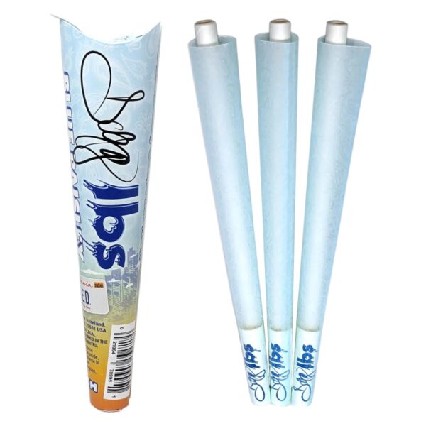 Bibułki Dogg lbs Blue Paisley Cones King Size 3szt.