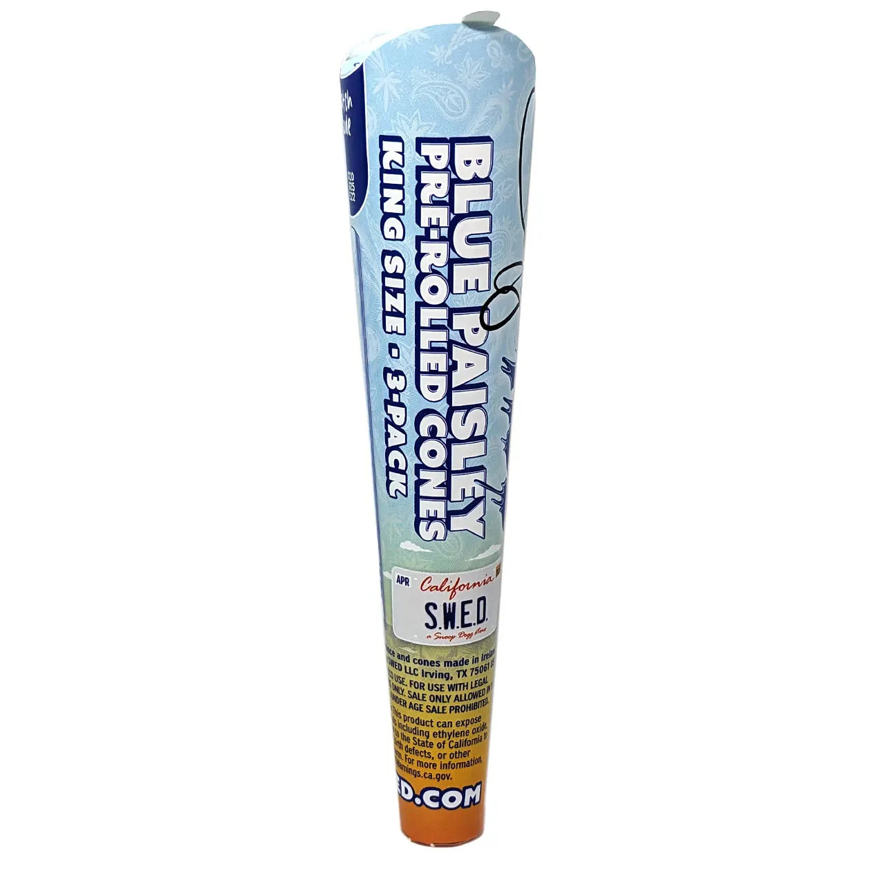 Bibułki Dogg lbs Blue Paisley Cones King Size 3szt.
