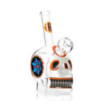 Szklane bongo HEMPER Dia De Los Muertos Skull 15cm