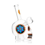 Szklane bongo HEMPER Dia De Los Muertos Skull 15cm