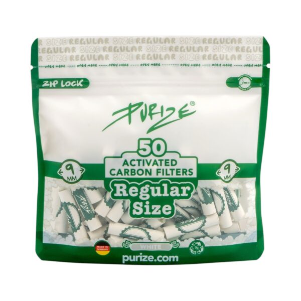 Filtry węglowe Purize Regular Size White 50szt.