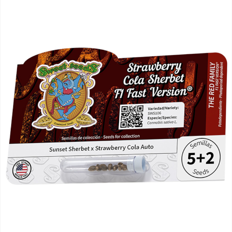 Nasiona marihuany Strawberry Cola Sherbet F1 Fast Version Sweet Seeds