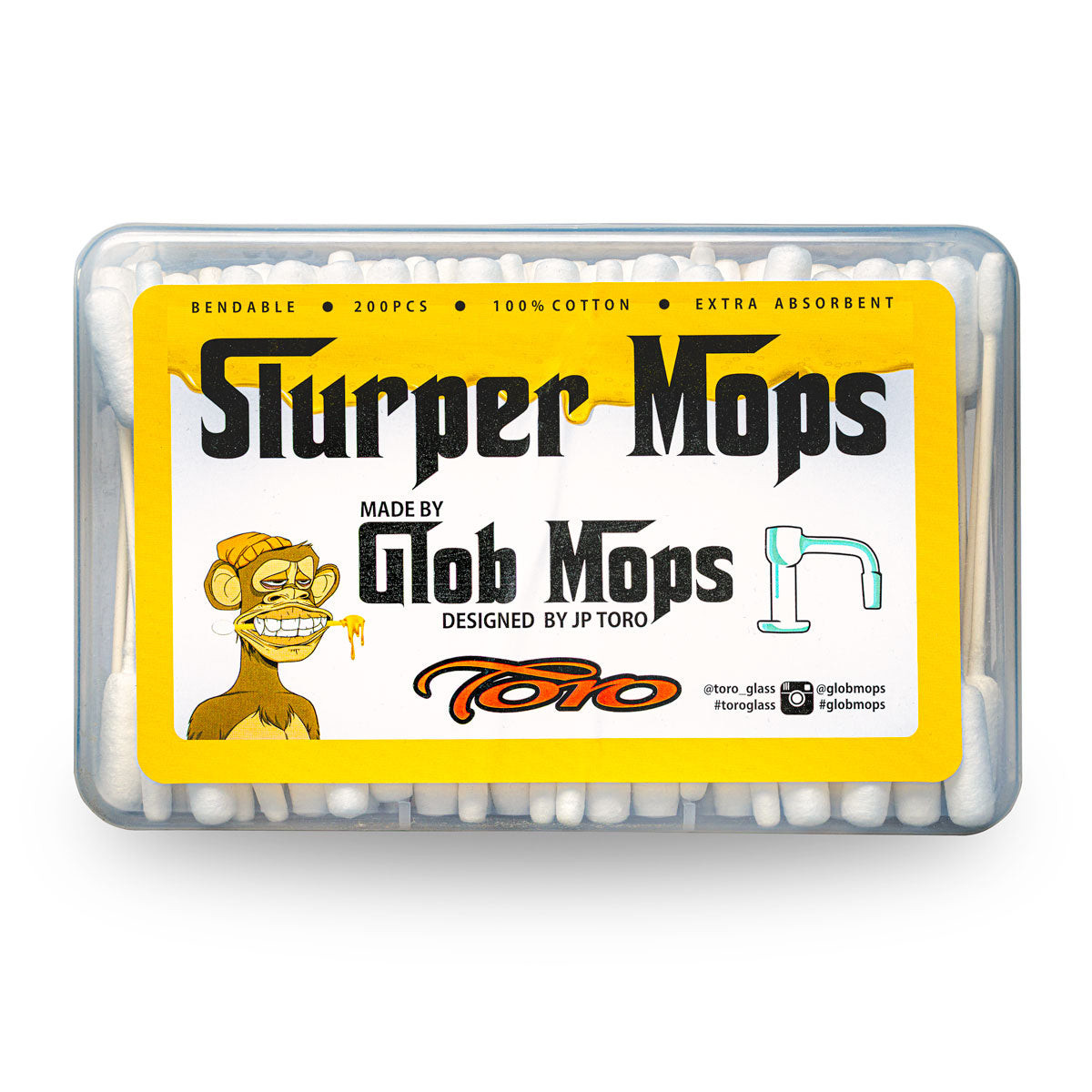 Patyczki do czyszczenia Glob Mops Slurper Mops 200szt.