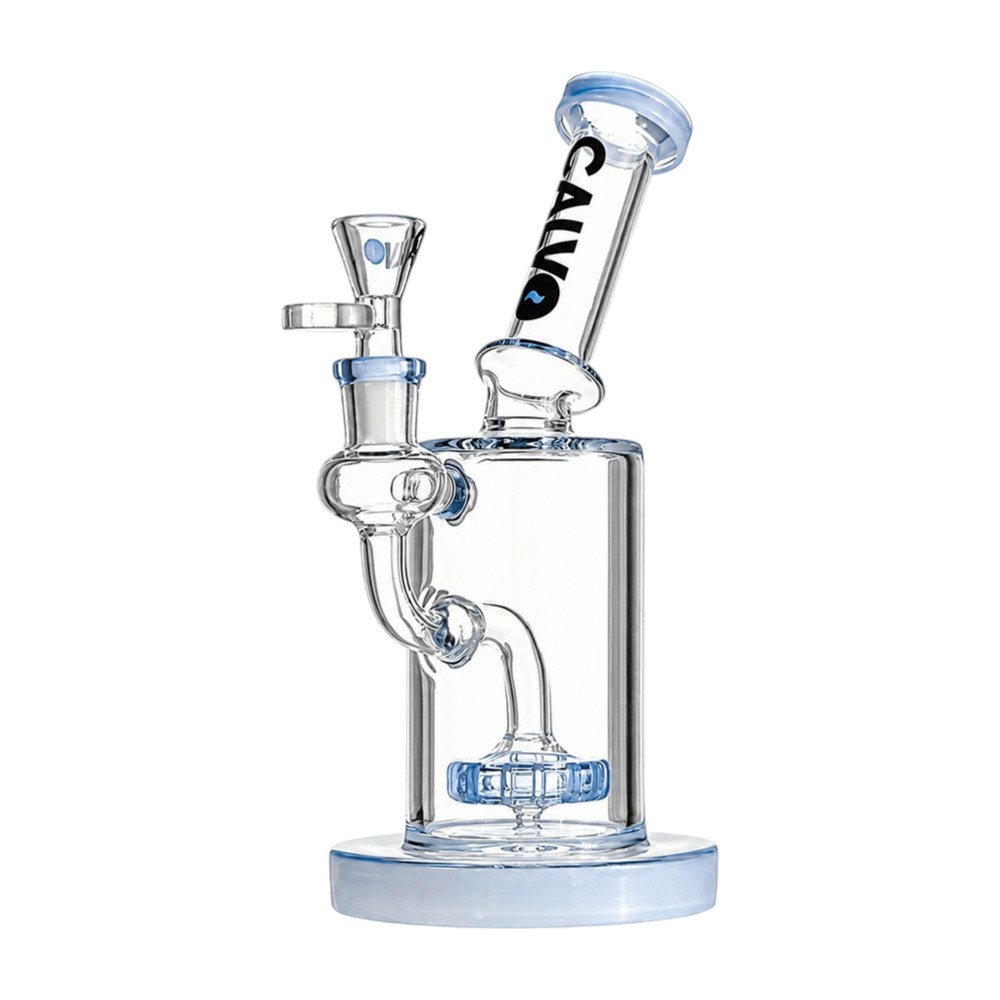 Szklane bongo Calvo Essential Rig Blue 23cm