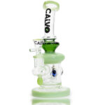 Szklane bongo Calvo Implosion Drop Rig Green 23cm