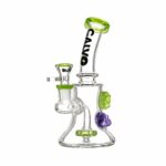 Szklane bongo Calvo Skull Rig Green 19cm