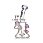 Szklane bongo Calvo Skull Rig Purple 19cm