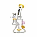 Szklane bongo Calvo Skull Rig Yellow 19cm