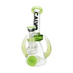 Szklane bongo Calvo Space Horn Rig Green 23cm