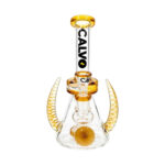 Szklane bongo Calvo Space Horn Rig Yellow 23cm