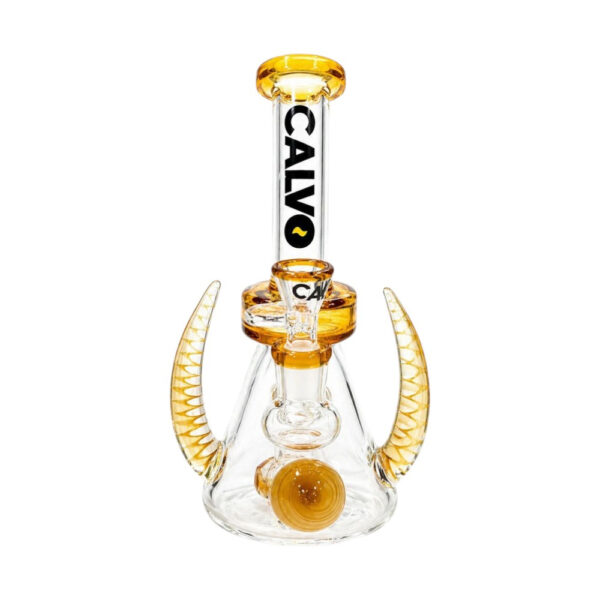 Szklane bongo Calvo Space Horn Rig Yellow 23cm